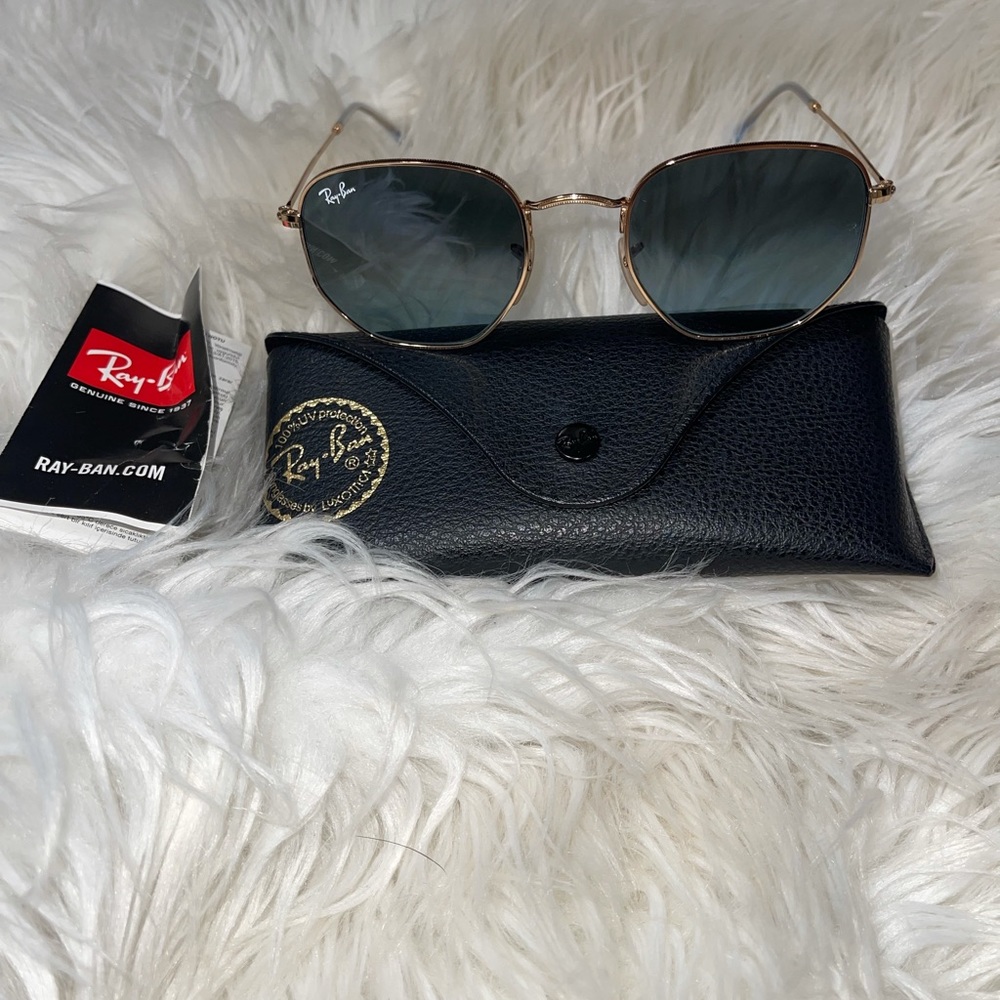 Ray ban hexagon blue sunglasses
